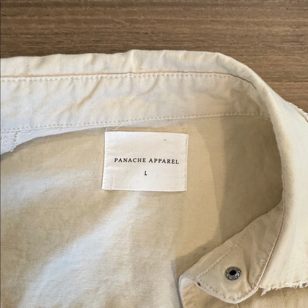 Whiskey Weather Panache Apparel cotton shacket cream L - Picture 5 of 6